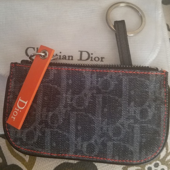 ❤❤❤CHRISTIAN DIOR FLIGHT Coin/Key Holder - Picture 2 of 7